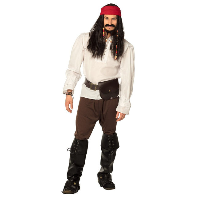 Piraten Pruik Set - Partywinkel - 8712026863430