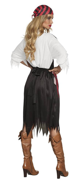 Piratenpak Dames Rood M - Partywinkel - 8712026838445