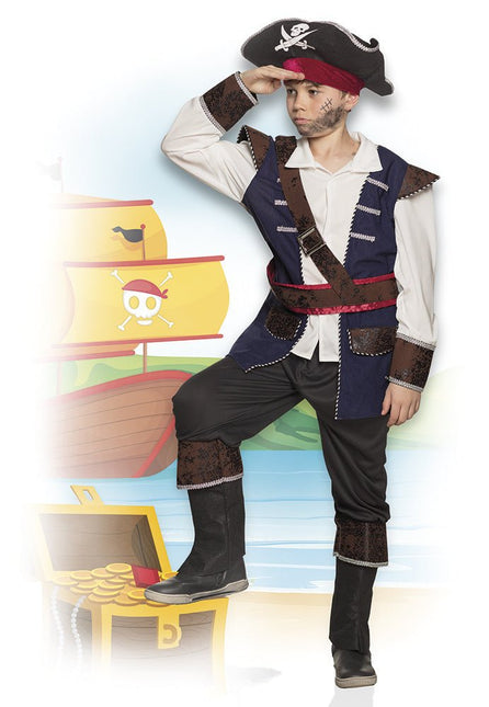 Piratenpak Kind Skelet van Boland koop je bij Partywinkel