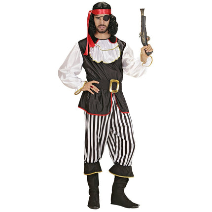 Piratenpak Wit Zwart Heren van Widmann koop je bij Partywinkel