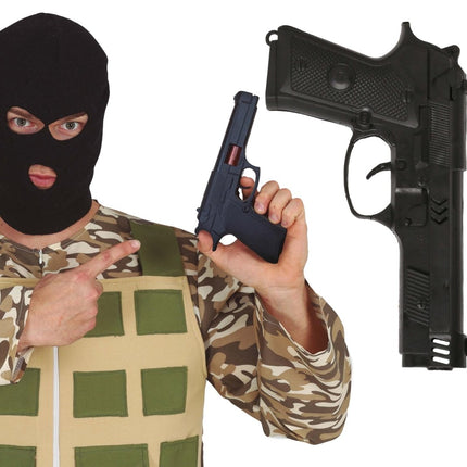 Pistool Zwart 24cm van Fiestas Guirca koop je bij Partywinkel