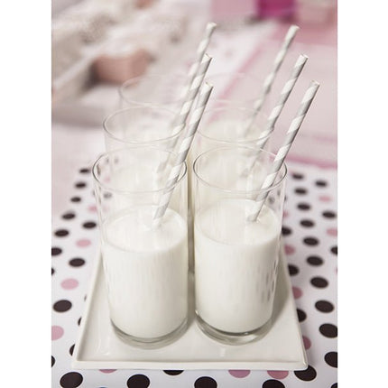 Placemats Roze Zwart 40cm 6st van Partydeco koop je bij Partywinkel