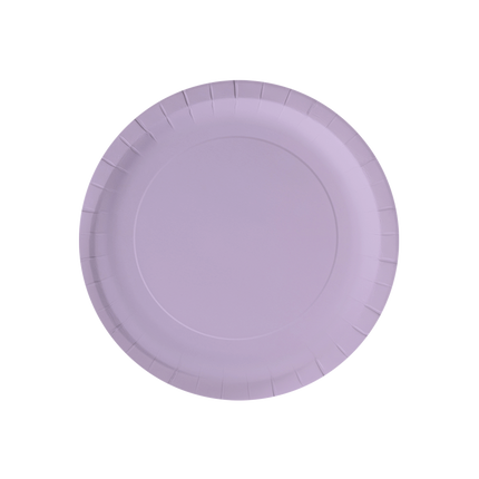 Fioletowe talerze 23cm 8szt