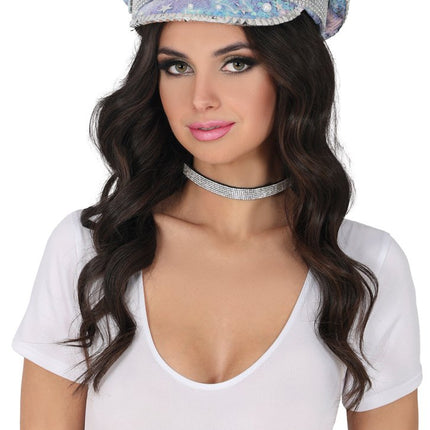 Police blue hat with pearls, adult van Fiestas Guirca koop je bij Partywinkel