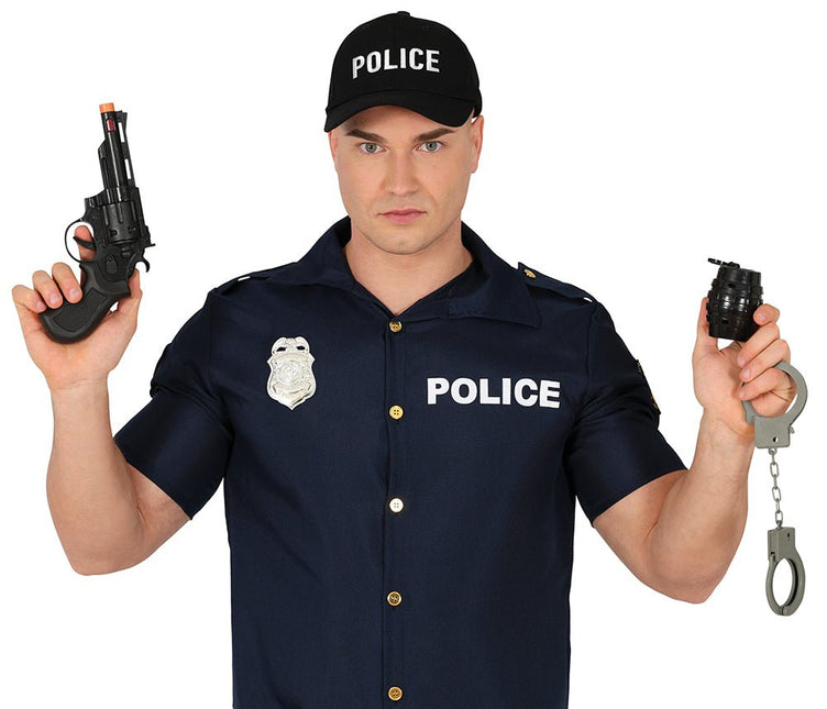 Politie Accessoireset 4 delig - Partywinkel - 8434077166178