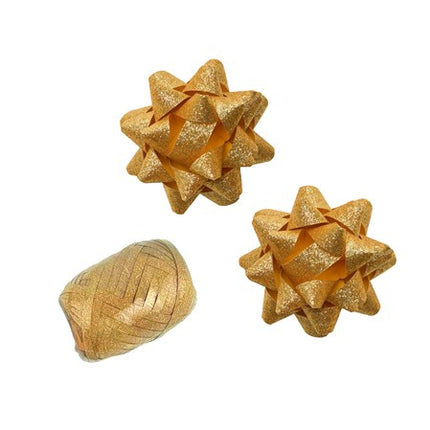 Zestaw combi Polyband w kolorze złotym brokatowym (1 jajko, 2 rozety)