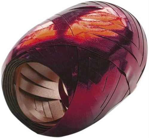 Taśma poliestrowa metaliczna czerwona (20mx5mm)