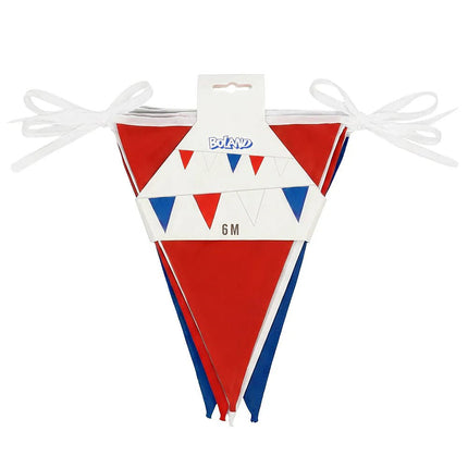 Polyester vlaggenlijn Nederland rood/wit/blauw (26 x 18 cm)(6 m) van Boland koop je bij Partywinkel