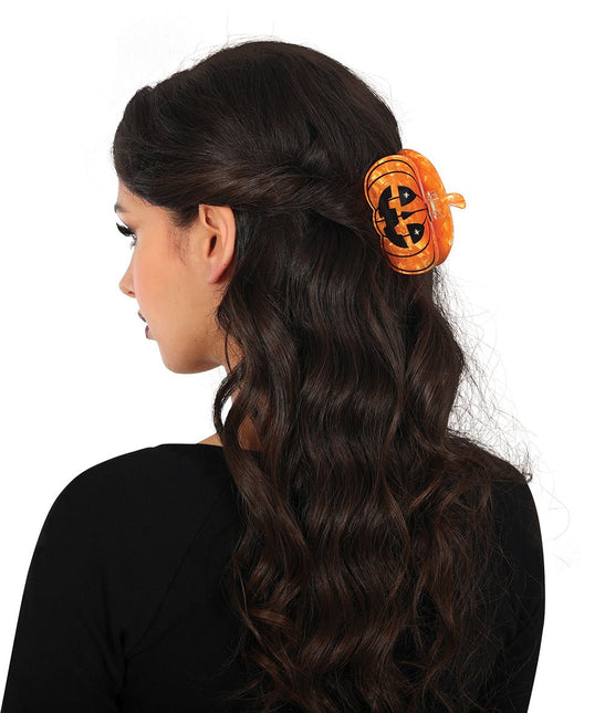 Pompoen Haarclip 6,5cm van Fiestas Guirca koop je bij Partywinkel