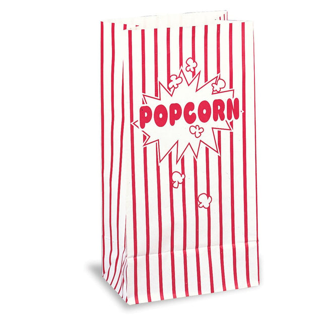 Popcorn Uitdeelzakjes 25,4cm 10st van Unique koop je bij Partywinkel
