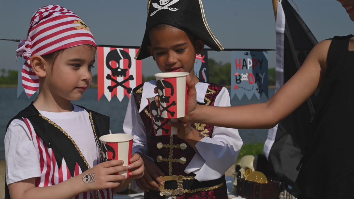 Folat Strój pirata z pirackim kapeluszem Chłopiec