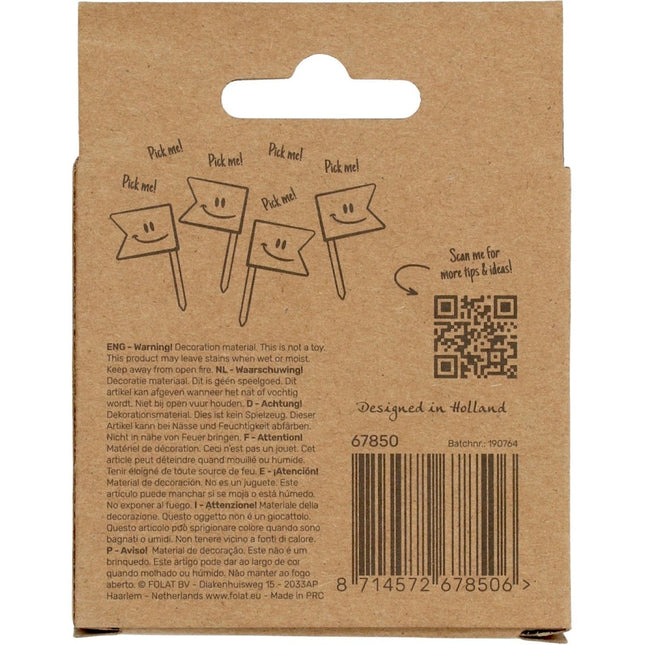 Prikkers 50 Jaar Rose Goud 6,5cm 36st van Folat koop je bij Partywinkel