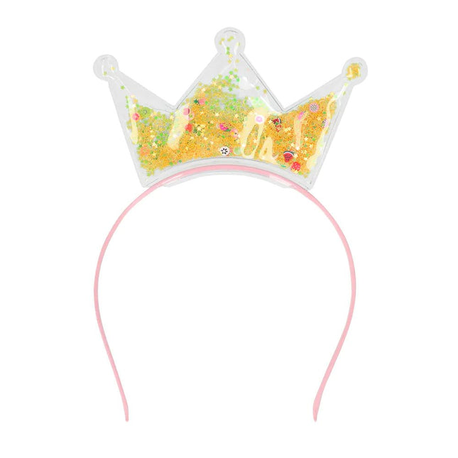 Prinses Haarband Glitter Kroon van Boland koop je bij Partywinkel