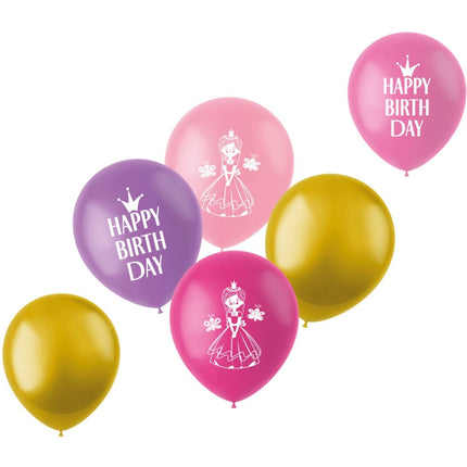Prinsessen Ballonnen 33cm 6st van Folat koop je bij Partywinkel