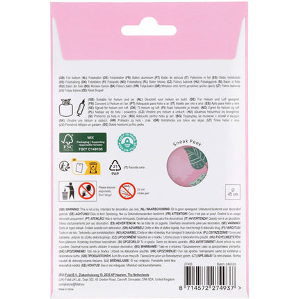 Prinsessen Helium Ballon Leeg 45cm van Folat koop je bij Partywinkel