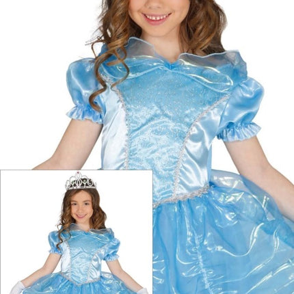 Prinsessen Jurk Blauw Kind van Fiestas Guirca koop je bij Partywinkel