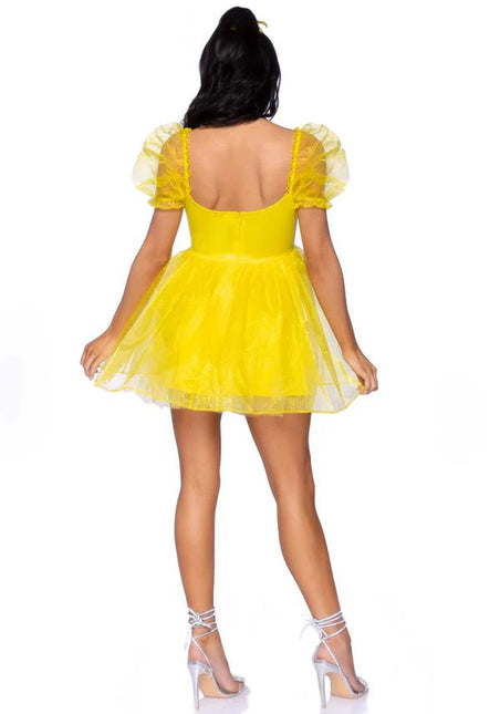 Prinsessen Jurk Geel Dames Leg Avenue - Partywinkel - 714718563619