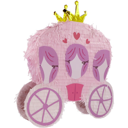 Prinsessen Pinata Roze Koets 50cm van Folat koop je bij Partywinkel