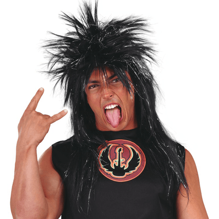 Punk Pruik Zwart van Fiestas Guirca koop je bij Partywinkel