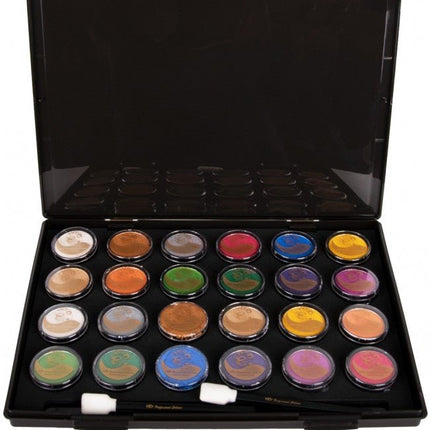 PXP Schmink Case Met Inlay 24 X 10 Gram Plus Penseel Ruimte van PXP Professional Colours koop je bij Partywinkel