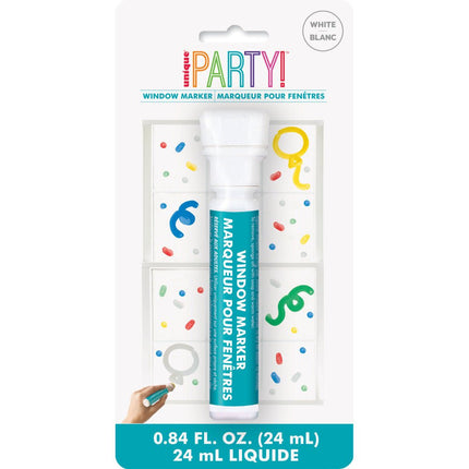 Raamstift Wit 13cm van Unique koop je bij Partywinkel