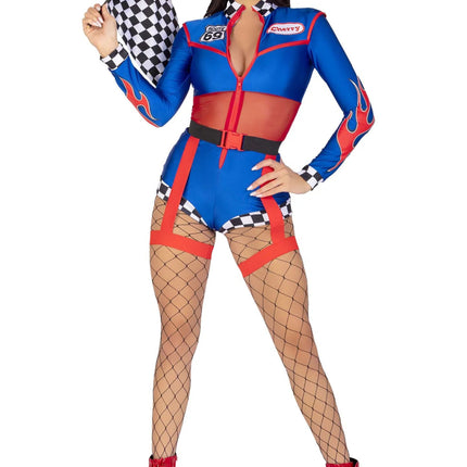 Racepak Dames Bodysuit Leg Avenue - Partywinkel - 714718567631