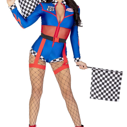 Racepak Dames Bodysuit Leg Avenue - Partywinkel - 714718567631