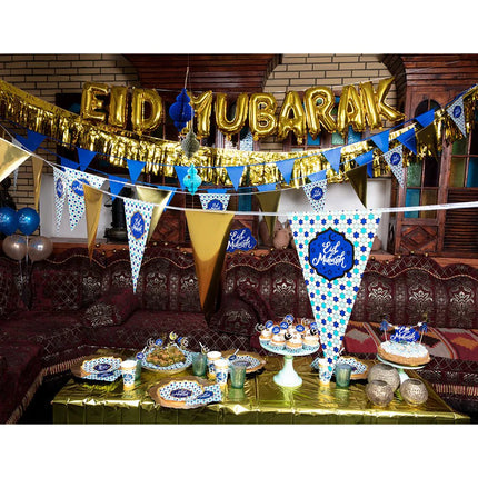 Ramadan Cocktailprikkers Eid Mubarak 12cm 12st van Boland koop je bij Partywinkel