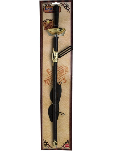Rapier Sword and Eye Mask, Green & Black Wholesale van Smiffys koop je bij Partywinkel