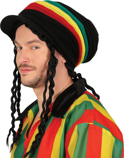 Rasta Muts Met Vizier - Partywinkel - 8434077138182