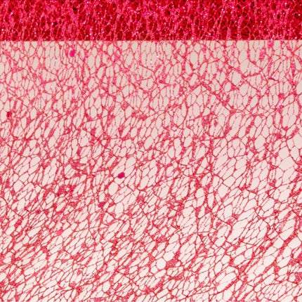 RED GLITTERED TABLE RIBBON 10CM X 5M van CHAKS koop je bij Partywinkel