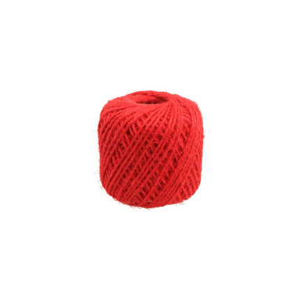 CZERWONA WSTĄŻKA JUTOWA 2 MM X 30 M