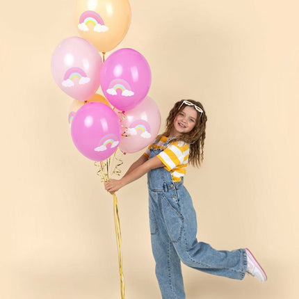 Regenboog Ballonnen 30cm 6st - Partywinkel - 5904555046818
