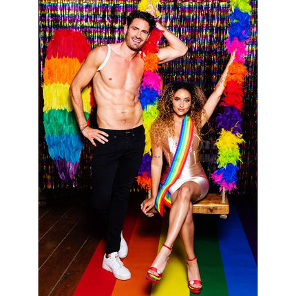 Regenboog Boa 1,8m van Boland koop je bij Partywinkel