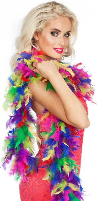 Regenboog Boa Gekleurd 1,8m van Boland koop je bij Partywinkel