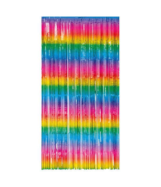 Regenboog Deurgordijn 2m - Partywinkel - 8716764236709