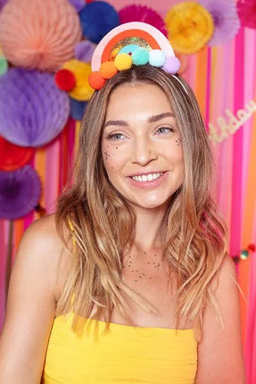 Regenboog Haarband van Partydeco koop je bij Partywinkel