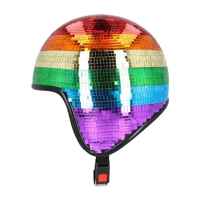 Regenboog Helm Disco van Boland koop je bij Partywinkel