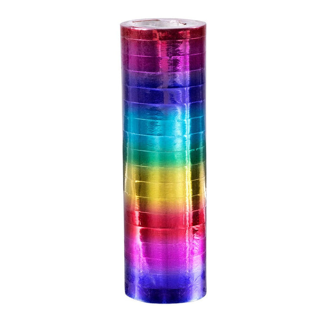 Regenboog Serpentine Metallic 4m 2st van Boland koop je bij Partywinkel