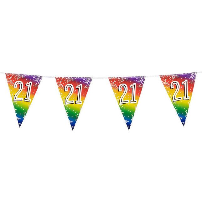 Regenboog Slinger 21 Jaar 6m van Boland koop je bij Partywinkel