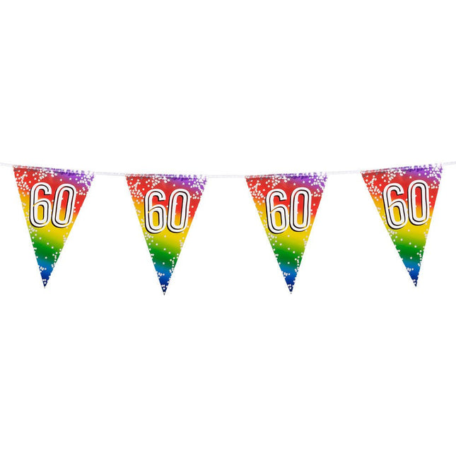 Regenboog Slinger 60 Jaar 6m van Boland koop je bij Partywinkel