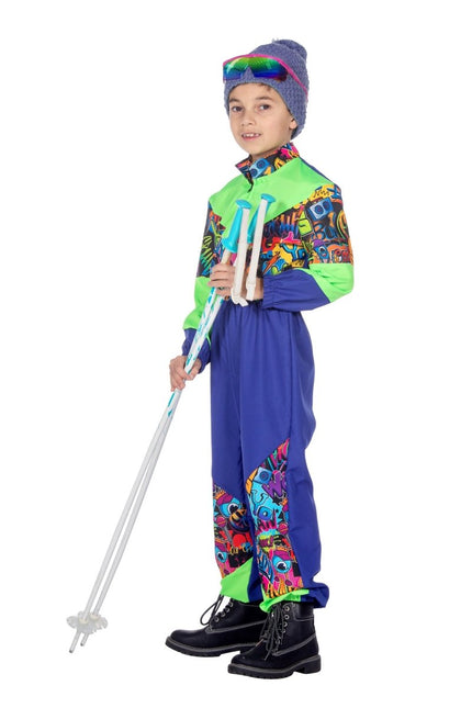 Retro skipak 80's print - Partywinkel - 8720059063673