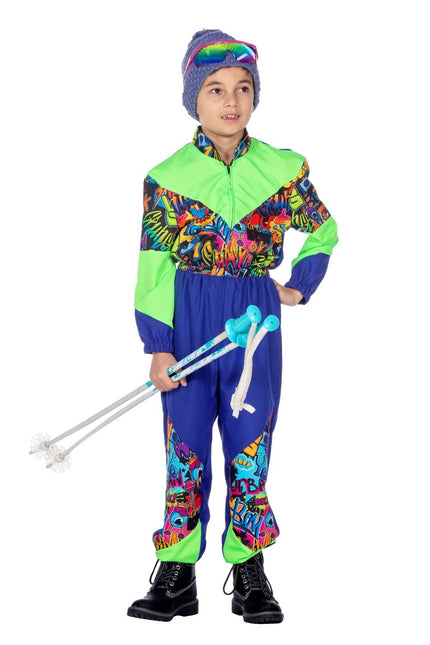 Retro skipak 80's print - Partywinkel - 8720059063673