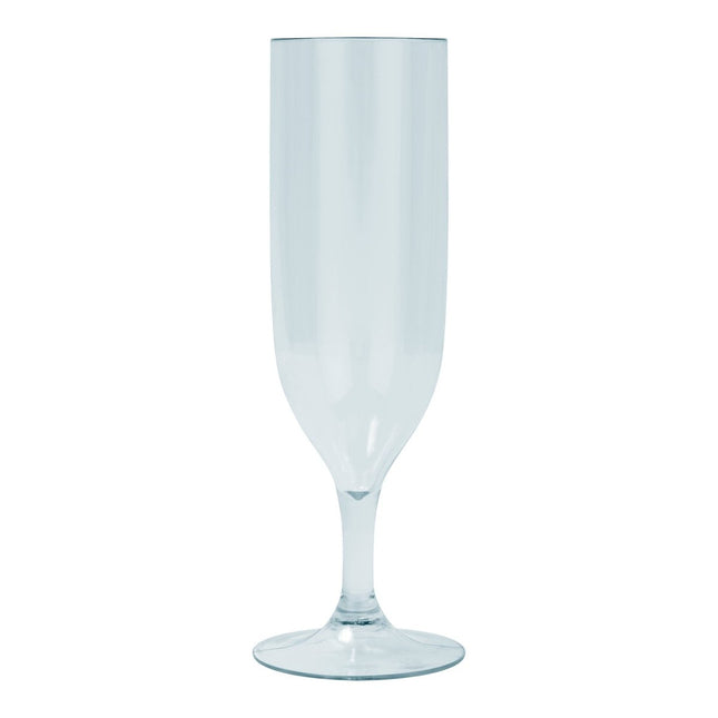 Reusable Semi Tranparent Glasses Reusable Semi Tranparent Champagne Glasses In Light Blue Color 2St van Procos koop je bij Partywinkel