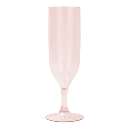 Reusable Semi Tranparent Glasses Reusable Semi Tranparent Champagne Glasses In Rose Gold Color 2St van Procos koop je bij Partywinkel