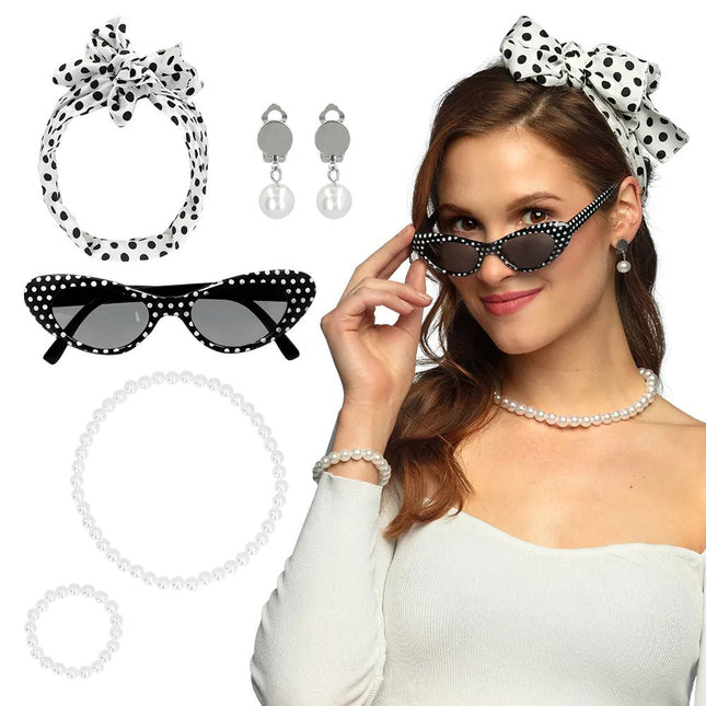 Rock N Roll 50S Accessoireset 5 delig - Partywinkel - 8712026332127
