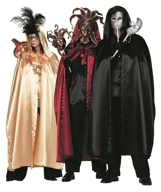 Rode Cape Heren Satijn van Wilbers & Wilbers koop je bij Partywinkel