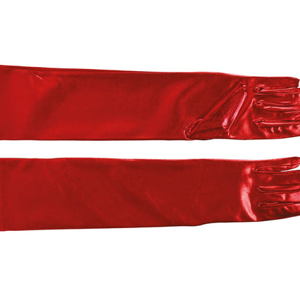 Rode Handschoenen 44cm van Fiestas Guirca koop je bij Partywinkel