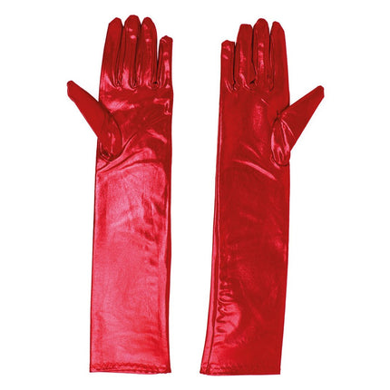 Rode Handschoenen 44cm van Fiestas Guirca koop je bij Partywinkel
