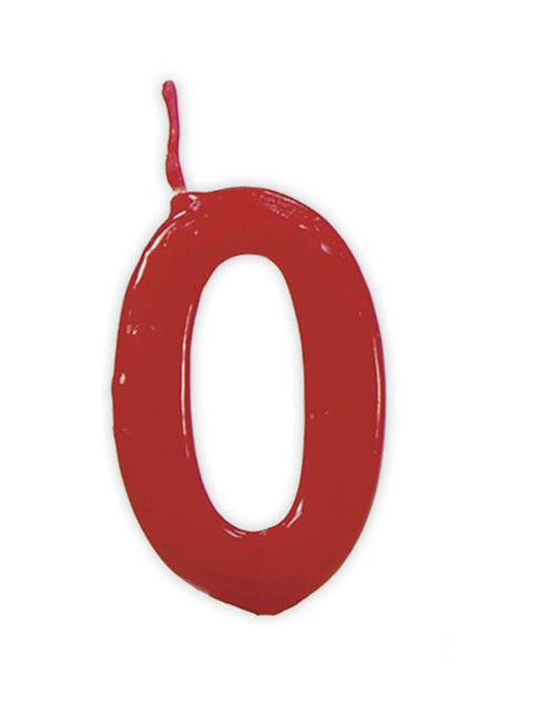 Rode Kaars 0 Jaar 5,5cm van Fiestas Guirca koop je bij Partywinkel